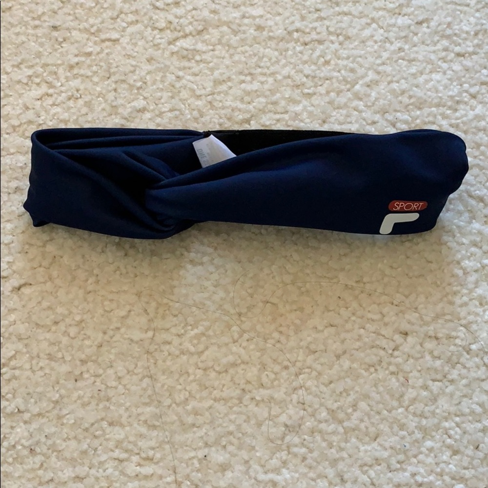 Blue Fila headband